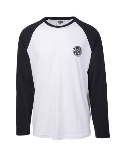 Лонгслив RIP CURL Original Raglan Ls Tee Black/White, фото 1