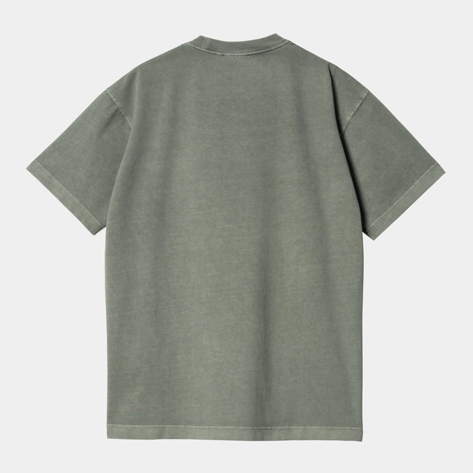 Футболка CARHARTT WIP S/S Vista T-Shirt Smoke Green (Garment Dyed) фото 2