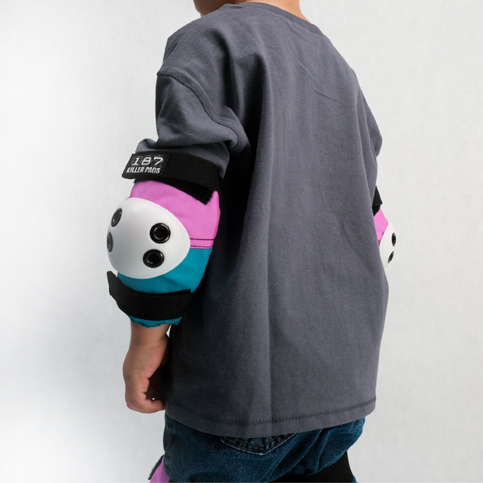 фото Набор защиты для скейтборда детский 187 killer pads junior packs pink-teal 2021 187 killerpads