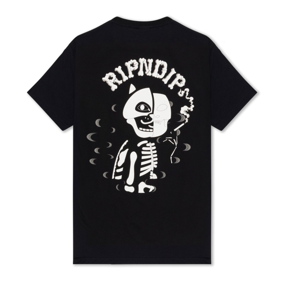 Футболка RIPNDIP Skelly Nerm Smokes Tee Black фото 2