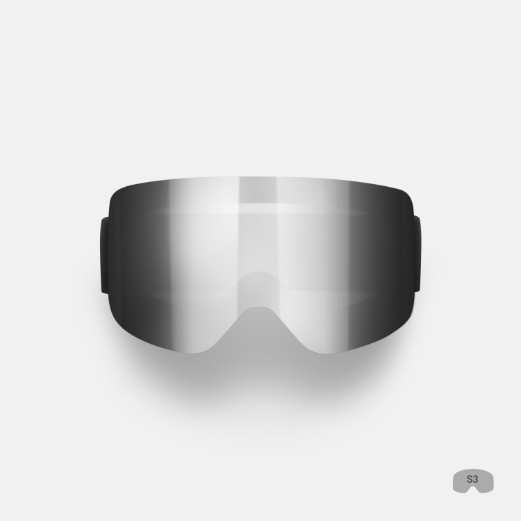 Маска горнолыжная WHITELAB Team One FW25 Silver, фото 1