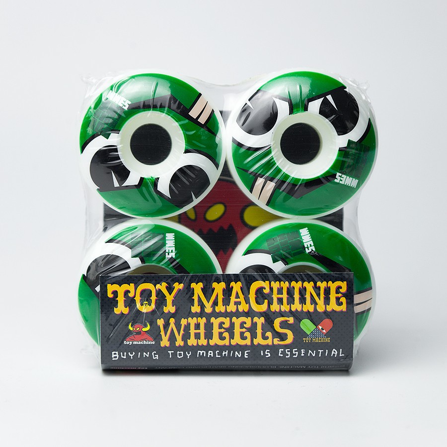 

Колеса для скейтборда TOY MACHINE Angry Turtle Face Natural 53mm, Зелёный