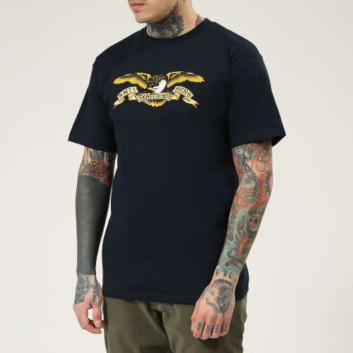 Хлопковая футболка с принтом ANTI-HERO Eagle Navy Tee 2020, фото 1