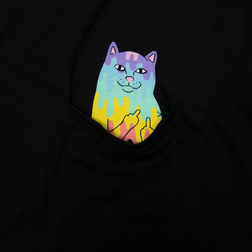 фото Футболка ripndip rainbow nerm pocket tee black 2021