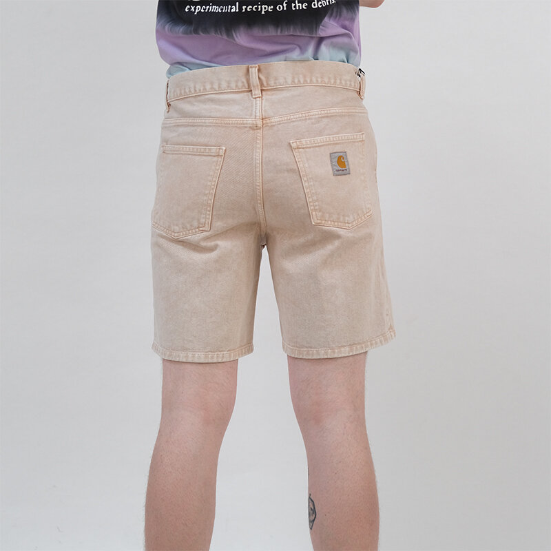фото Шорты carhartt wip newel short dusty h brown (worn washed) 2021