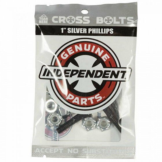 Винты для скейтборда INDEPENDENT Phillips Hardware Black/Silver 7/8