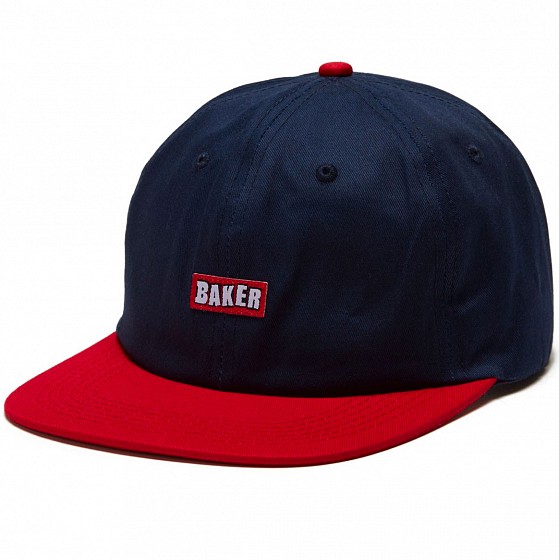 Кепка BAKER Brand Logo  Snapback Navy/Red 2020