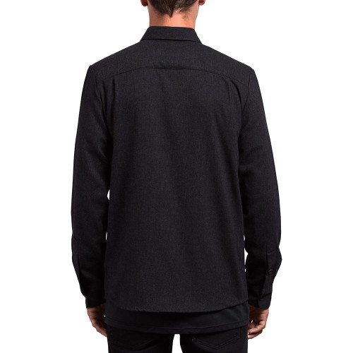 Рубашка VOLCOM Caden Solid Ls Black 2023, фото 2