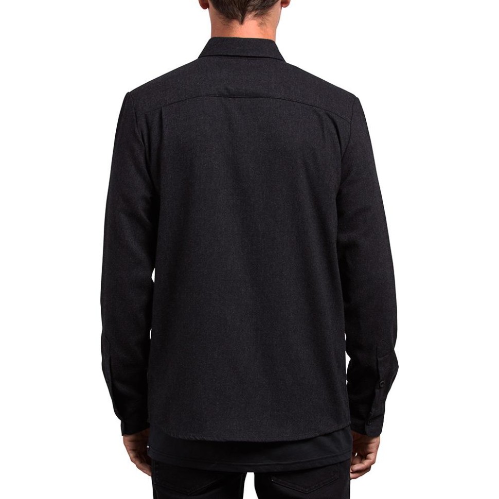 Рубашка VOLCOM Caden Solid Ls Black 2023 фото 2