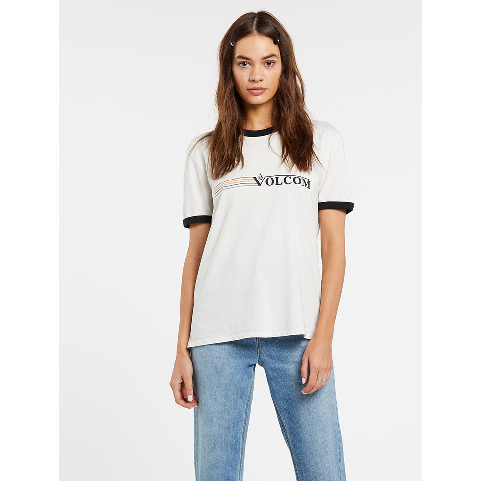 

Футболка женская VOLCOM Truly Ringer Tee Mist 2021
