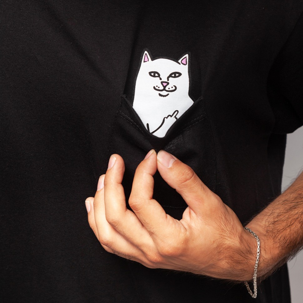 фото Футболка ripndip lord nermal pocket tee black 2021