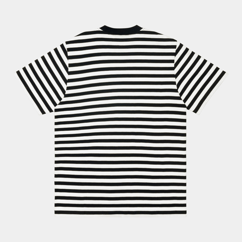 Футболка CARHARTT WIP S/S Scotty Pocket T-Shirt Scotty Stripe, Black / White 2021 4064958039044, размер S - фото 2