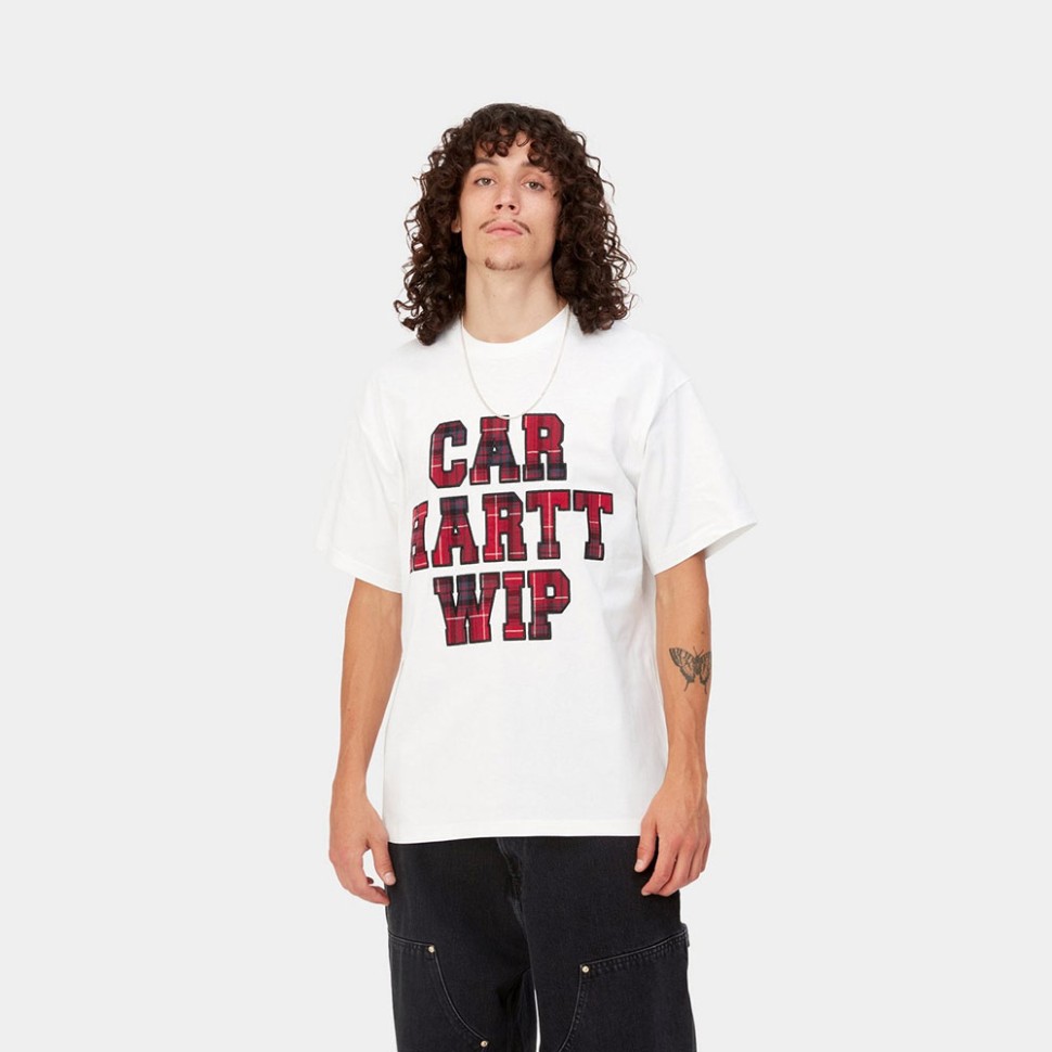 Футболка CARHARTT WIP S/S Wiles T-Shirt White фото 3