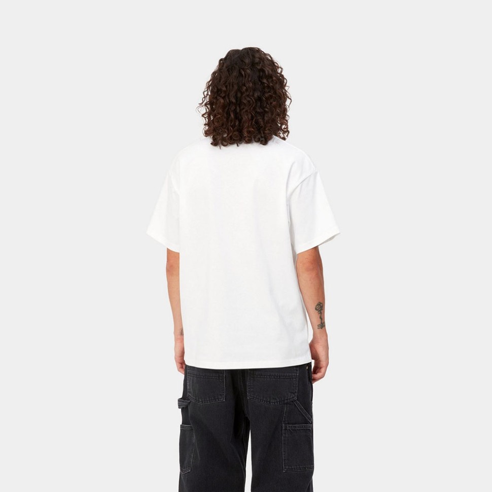 Футболка CARHARTT WIP S/S Wiles T-Shirt White фото 4