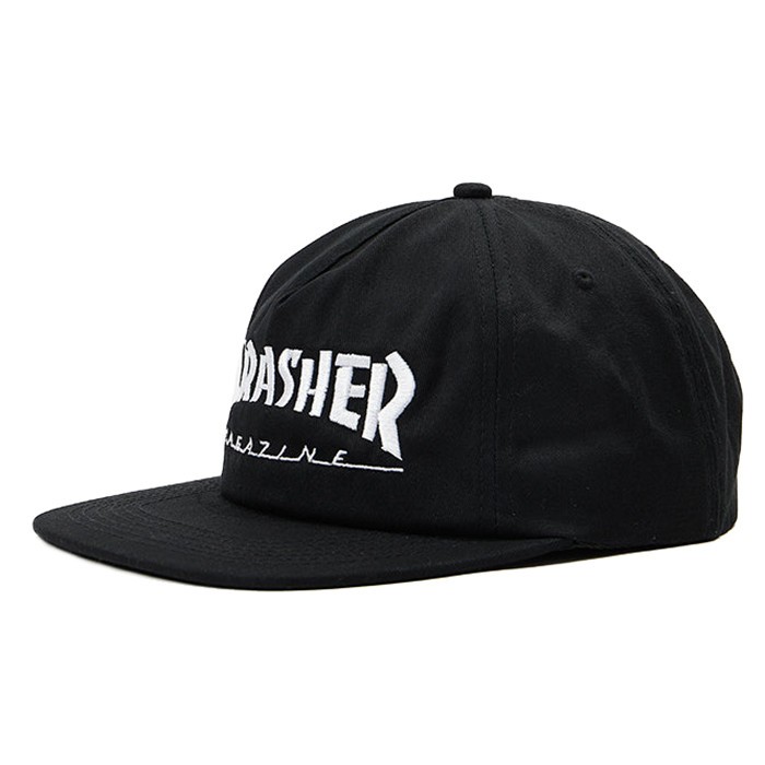  THRASHER Mag Logo Snapback Black/White