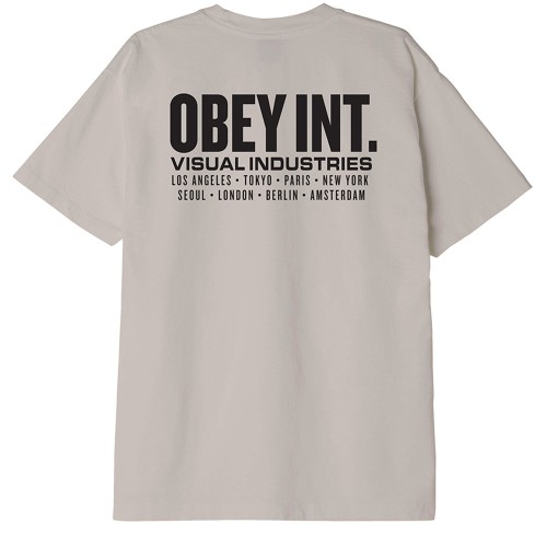 Футболка OBEY Obey Int. Visual Industries Silver Grey, фото 2