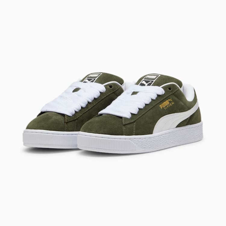 Кеды PUMA Suede Xl SS24 Dark Olive-Puma White фото 4