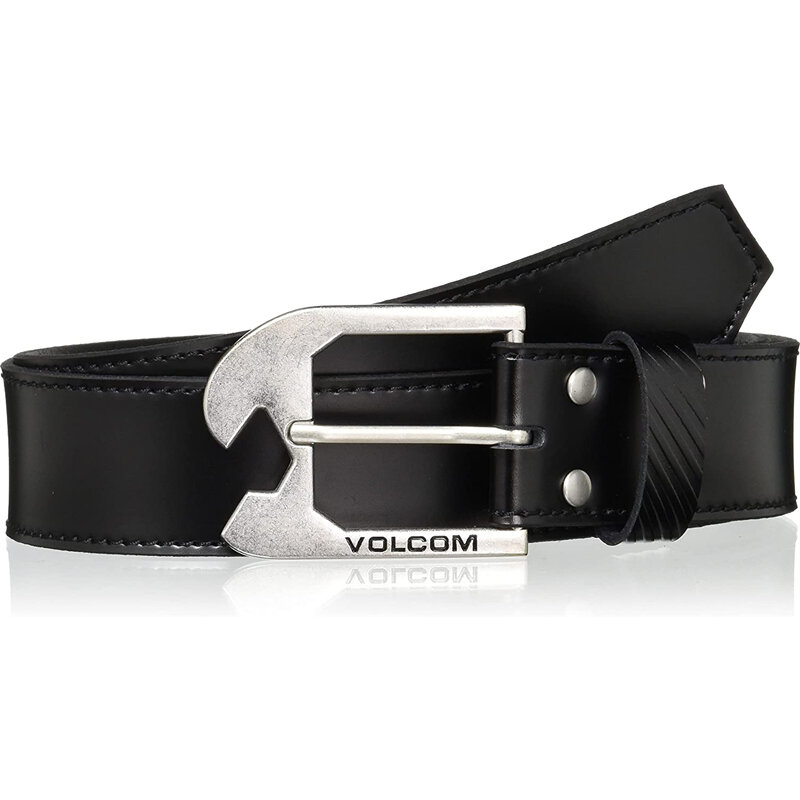 Ремень VOLCOM Skully Leather Belt Black 2022 193573800426 - фото 1