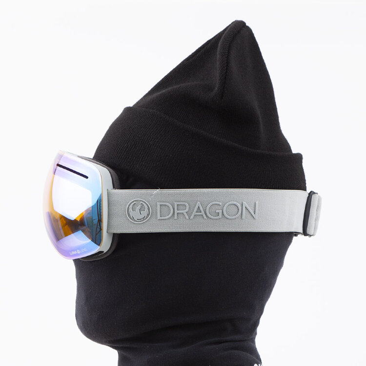 Маска горнолыжная DRAGON X1 Salt/Ll Flash Blue + Ll Dark Smoke 2021, фото 2