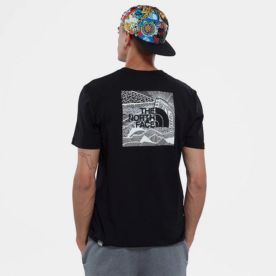 

Футболка THE NORTH FACE  Ss Redbox Cel Tee Tnf Black, Оранжевый