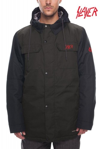 Куртка для сноуборда мужская 686 Mns Slayer Insulated Jacket Black Denim, фото 1