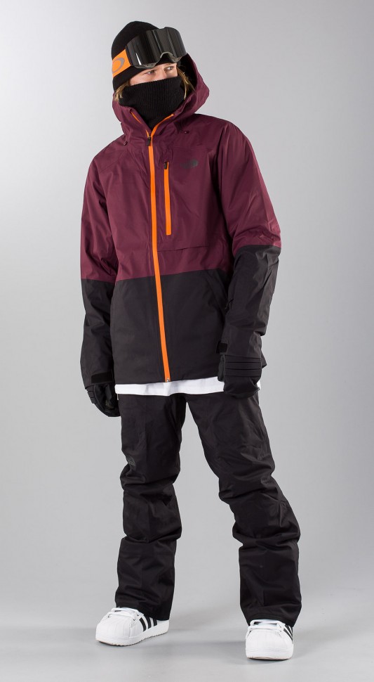 

Куртка для сноуборда мужская THE NORTH FACE  Sickline Jacket Fig/TNF Black, Черный;бордовый