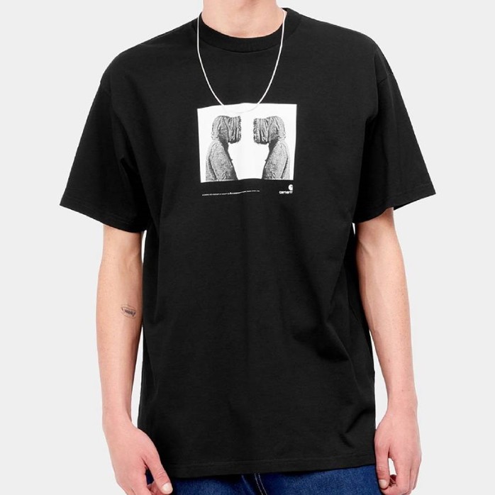 Футболка CARHARTT WIP S/S Cold T-Shirt Black 2023 фото 2