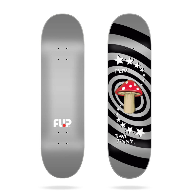 Дека для скейтборда FLIP Penny Mushroom Deck Silver 8 дюймов 2021, фото 1