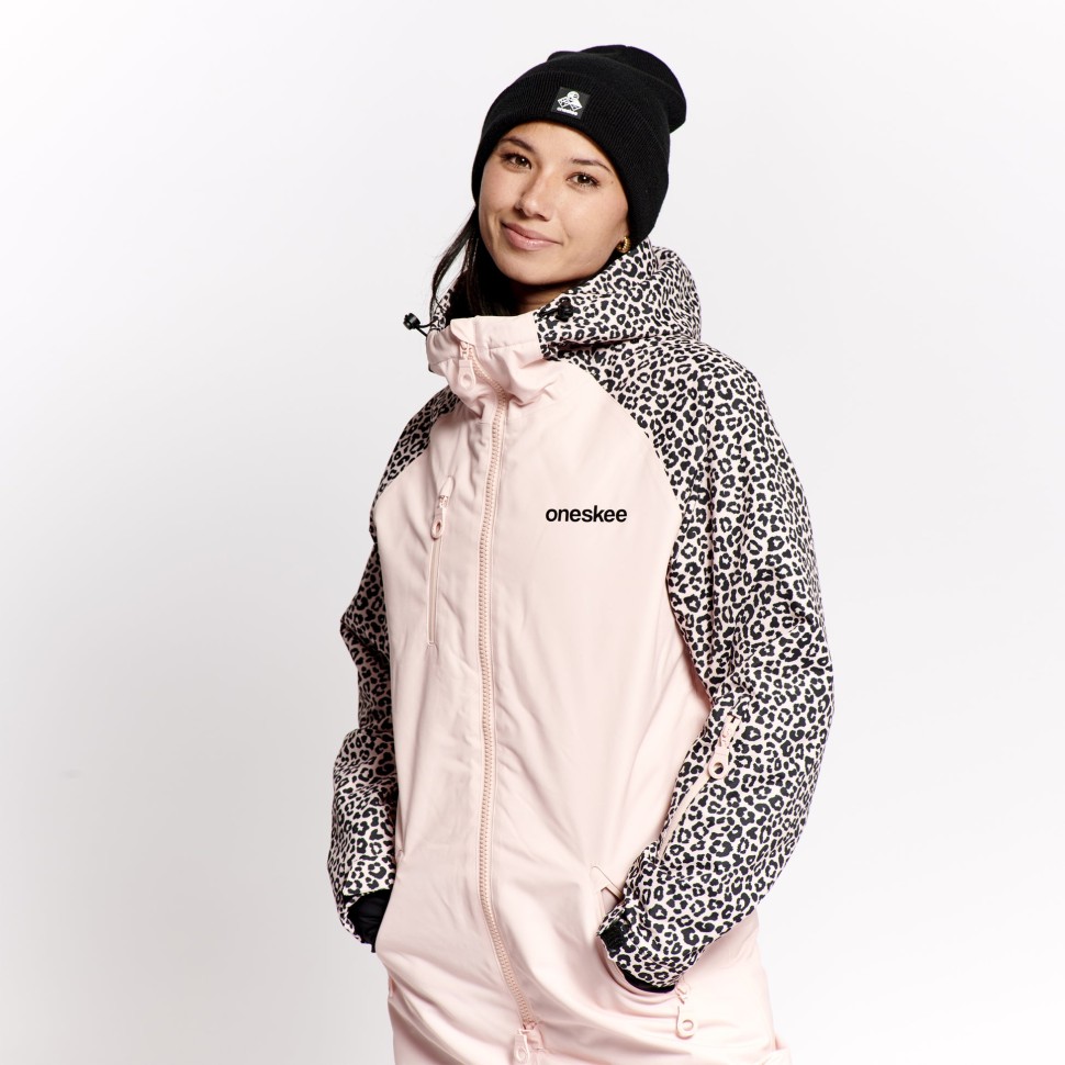 фото Комбинезон горнолыжный женский oneskee original pro x pink leopard 2024