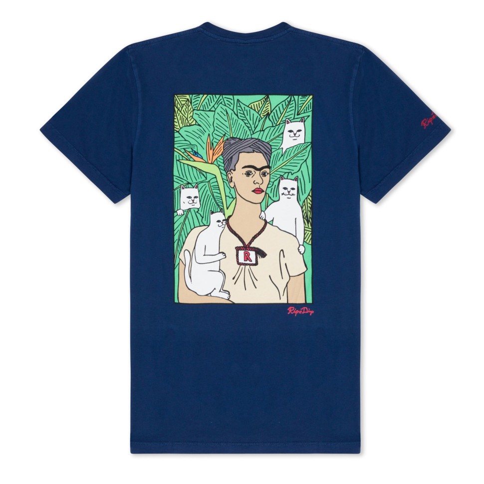 Футболка RIPNDIP Portrait Nerm Tee Navy фото 2