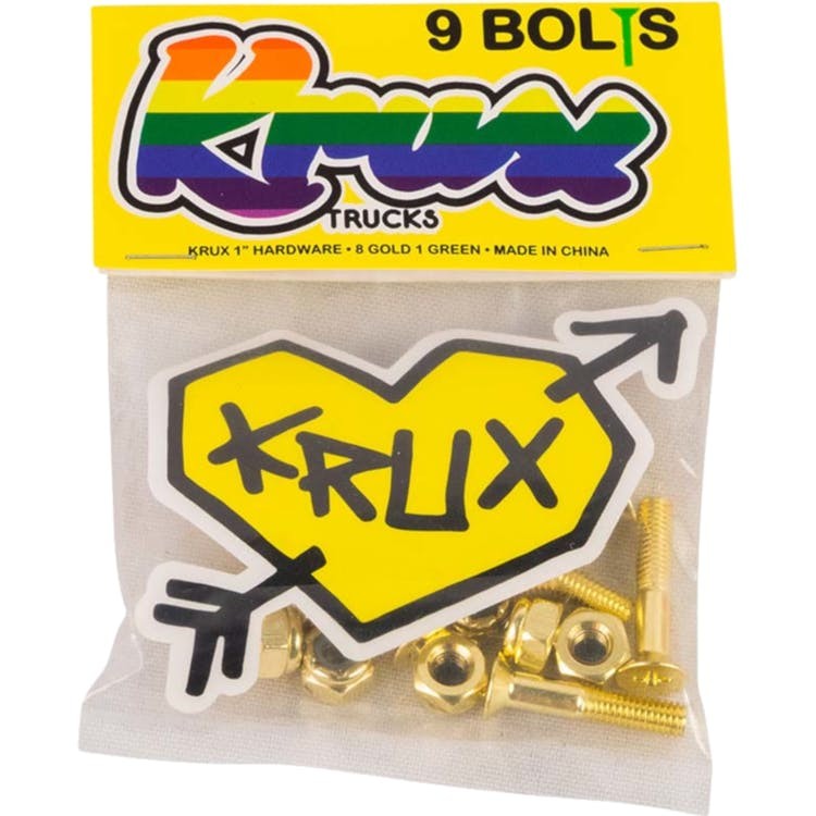 Винты для скейтборда KRUX Krome Phillips Hardware Gold 1 дюйм, фото 2