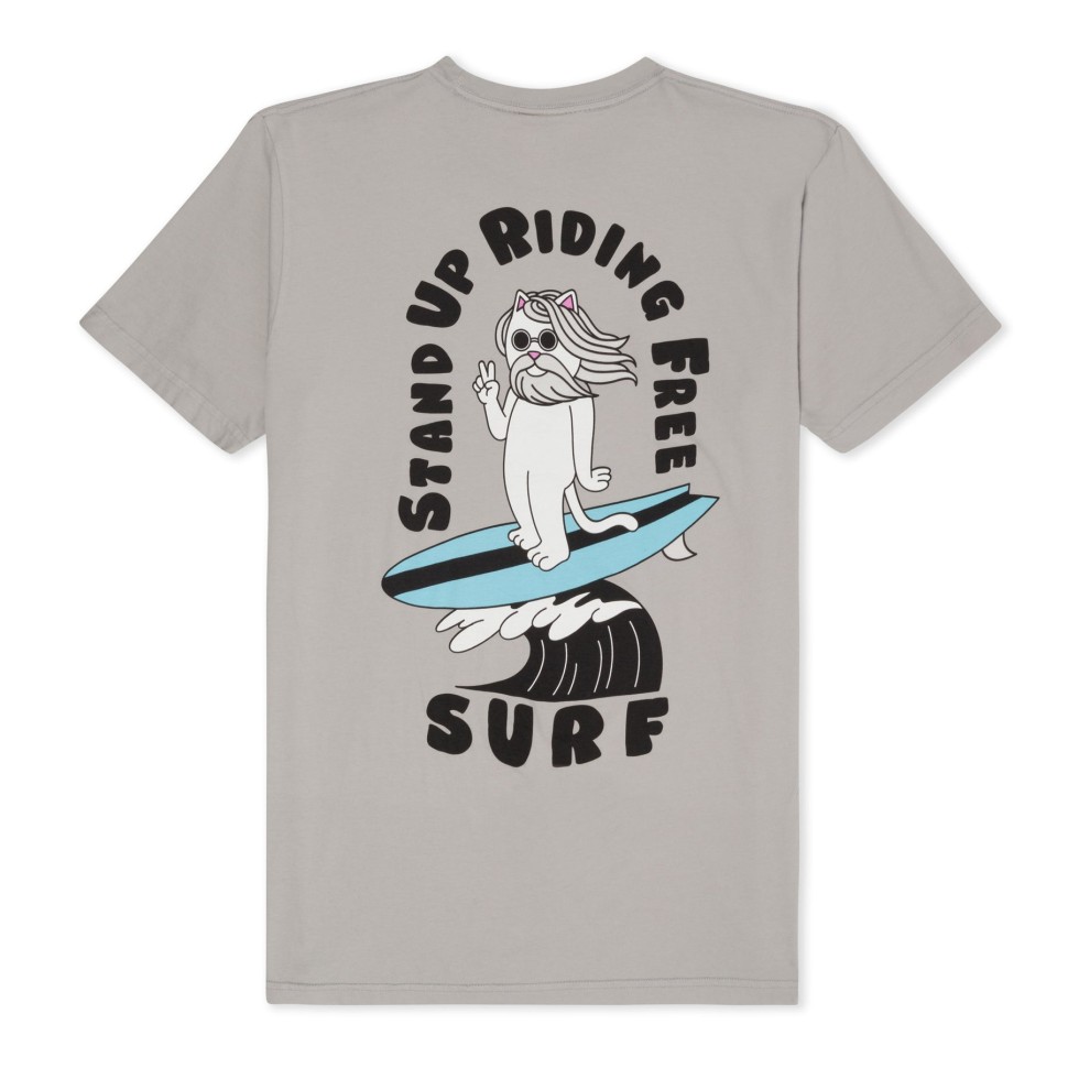 Футболка RIPNDIP S.U.R.F Tee Grey фото 2