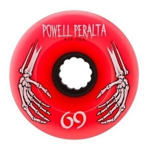 Колеса для скейтборда для cкейтборда POWELL PERALTA All Terrain Red 69  мм 2020, фото 1