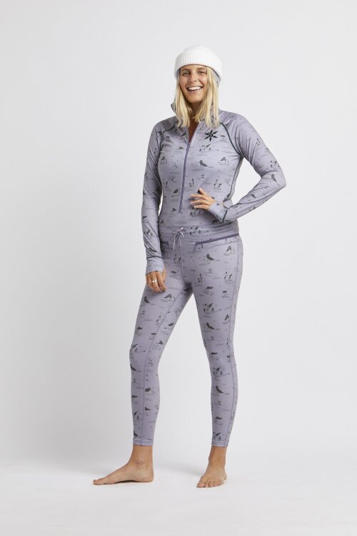 Термокомбинезон женский AIRBLASTER Classic Ninja Suit HE LAVENDER 2021, фото 2