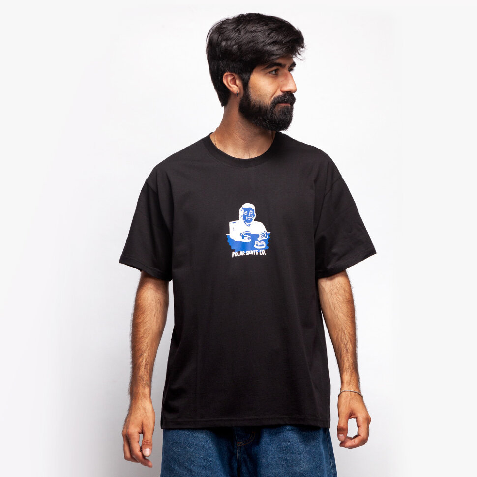 фото Футболка polar skate co. chain smoker tee ho21 black 2021