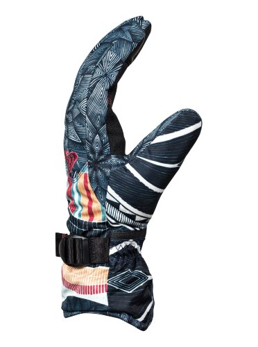 Перчатки ROXY Jetty Se Gloves J True Black_Pop Snow Stars, фото 2