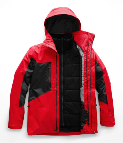 Куртка для сноуборда мужская THE NORTH FACE M Clement Triclimate Jacket Fiery Red/TNF BLACK, фото 1