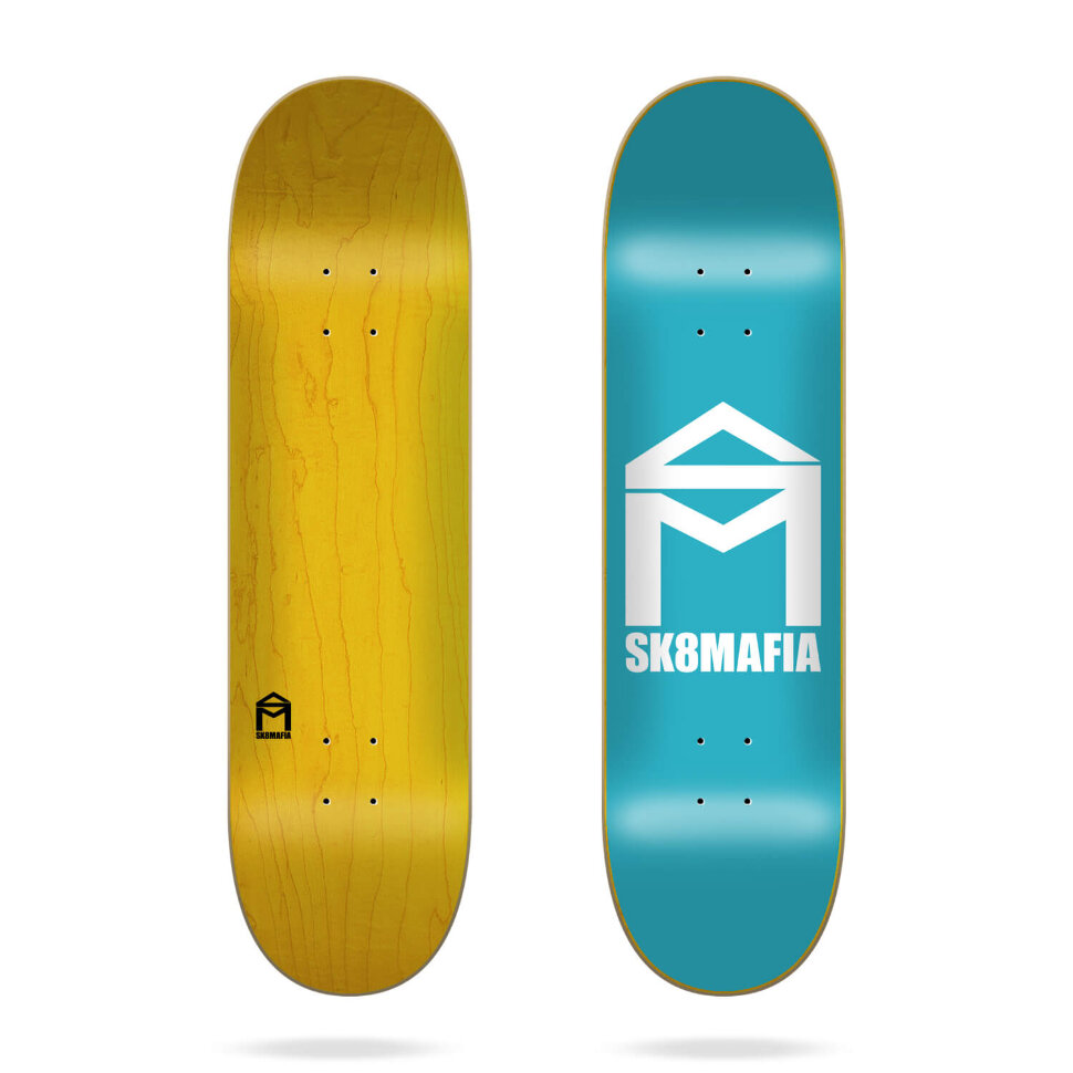 Дека для скейтборда SK8MAFIA House Logo Fluor ​Deck 8.25 дюйм 2022 8433975165634 - фото 1