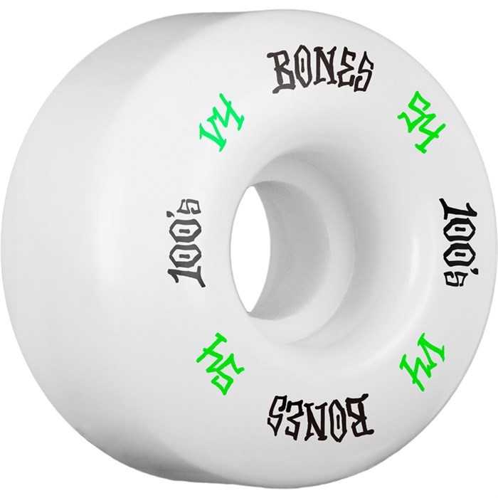 

Колеса для скейтборда BONES Bones 100S V4 White 54мм 2020, Белый
