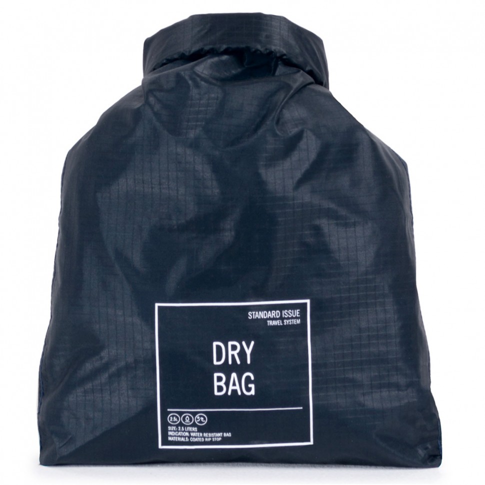Герметичный мешок для вещей HERSCHEL Dry Bag Navy/Red 2020 828432213450, цвет синий - фото 2