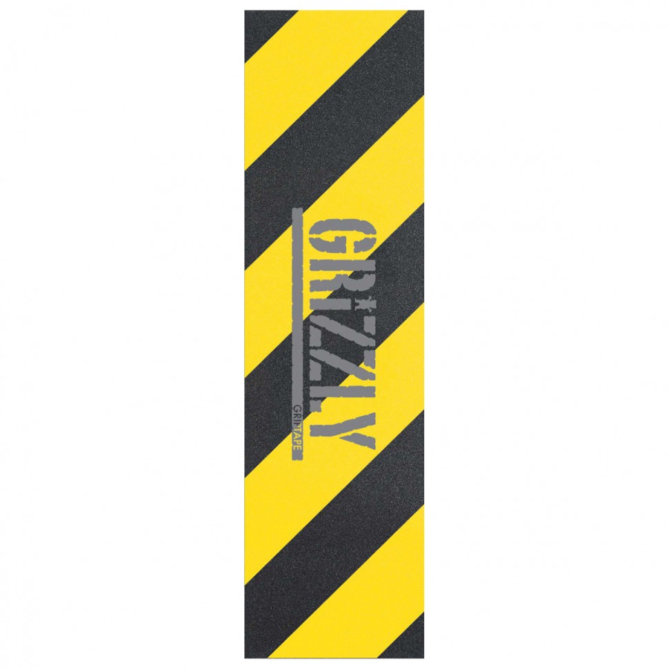 фото Шкурка для скейтборда grizzly hazard stamp grip yellow 2020