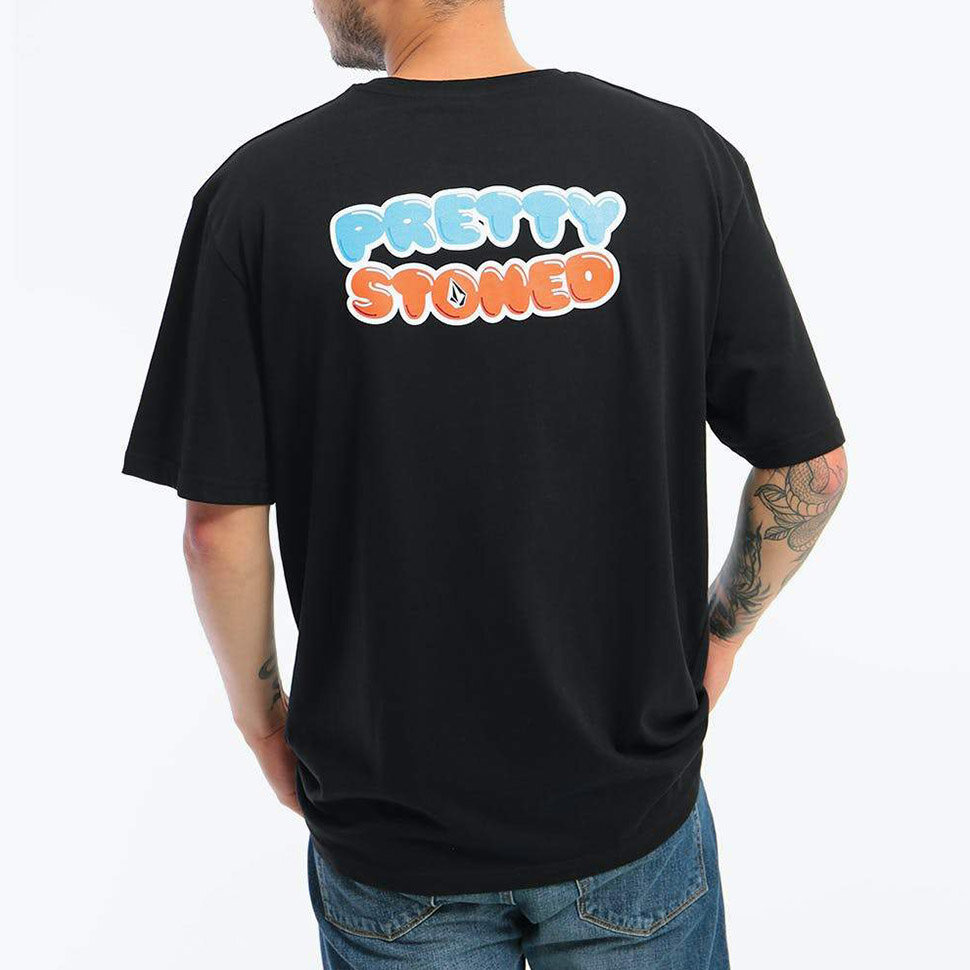 Футболка VOLCOM Pretty Stoned Rlx Ss  Black 2021 фото 2
