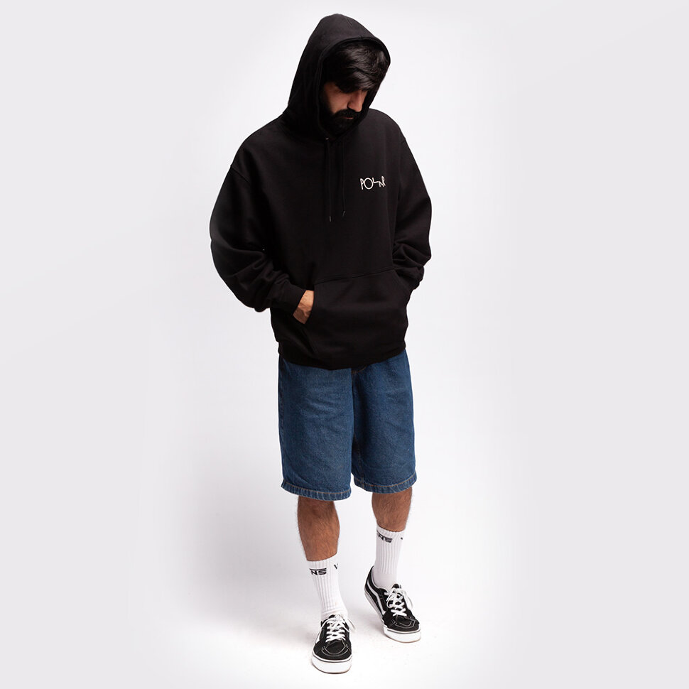 фото Толстовка с капюшоном polar skate co. fill logo hoodie black 2021