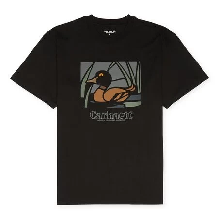 Футболка CARHARTT WIP S/S Duck Pond T-Shirt Black 2023 4064958319962, размер M