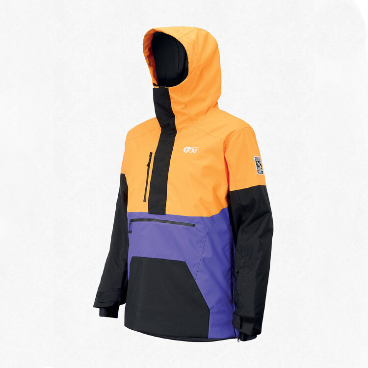 Куртка-анорак для сноуборда мужская PICTURE ORGANIC Trifid Jkt Yellow Black 2021, фото 3