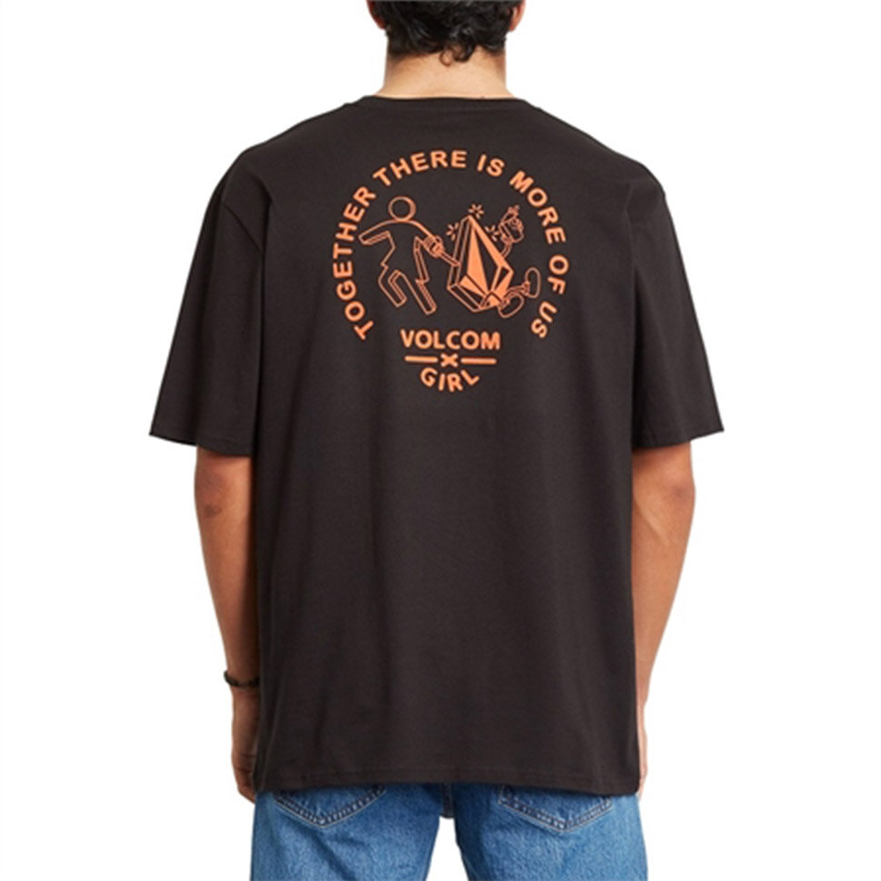 Футболка VOLCOM Stonely Rlx Ss  Black 2021 фото 2