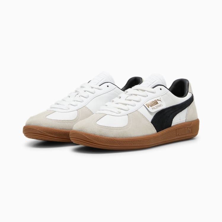 Кеды PUMA Palermo Lth SS24 Puma White-Vapor Gray-Gum 4099685703258, размер 7.5 - фото 3