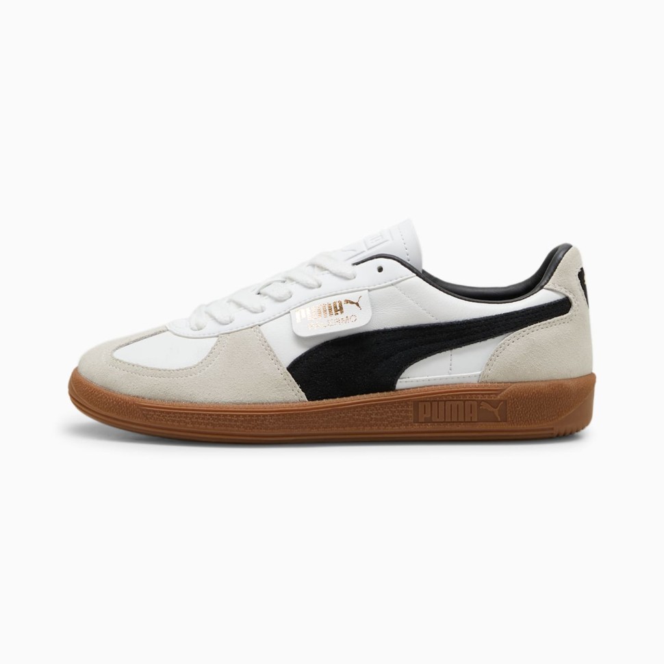 Кеды PUMA Palermo Lth SS24 Puma White-Vapor Gray-Gum 4099685703258, размер 7.5 - фото 2