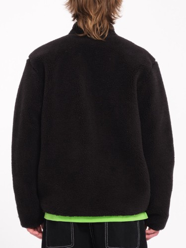 Толстовка VOLCOM Muzzer Fuzzar Zip FW25 Black, фото 2