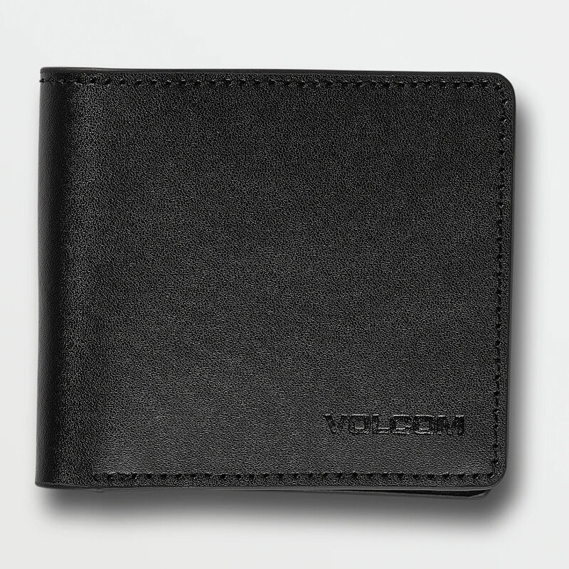 Кошелек VOLCOM Evers Leather Wallet Black 2022 193573800501 - фото 1